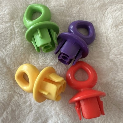 Baby Einstein 2 In 1 Lights Sea Replacement 4 Toy Hooks Purple Yellow Green Red