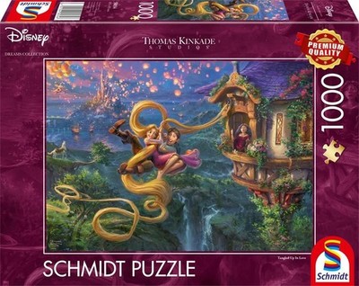 NEW & SEALED Schmidt 58034 Thomas Kinkade Disney Rapunzel 1000 Pc Jigsaw Puzzle