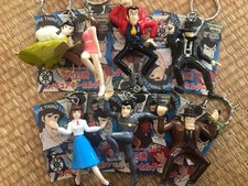 Lupin III Set Portachiavi 7 Tipi Portachiavi Personaggio Acrilico Autentico