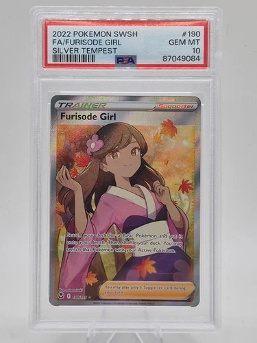 2022 Pokemon SWSH Silver Tempest Furisode Girl #190/195 PSA 10 GEM MINT