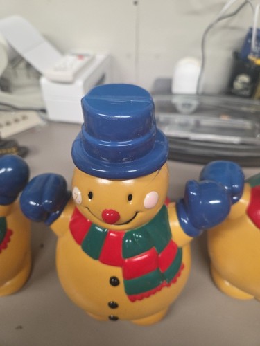 2er Set - Vintage Schneemann Blasform 8 Zoll Lichtabdeckung Weihnachten - KEINE LICHTER - Bild 3 von 4