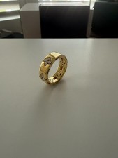 Roberto Coin Love In Verona 18ct Yellow Gold Diamond 4.5mm Wide Ring