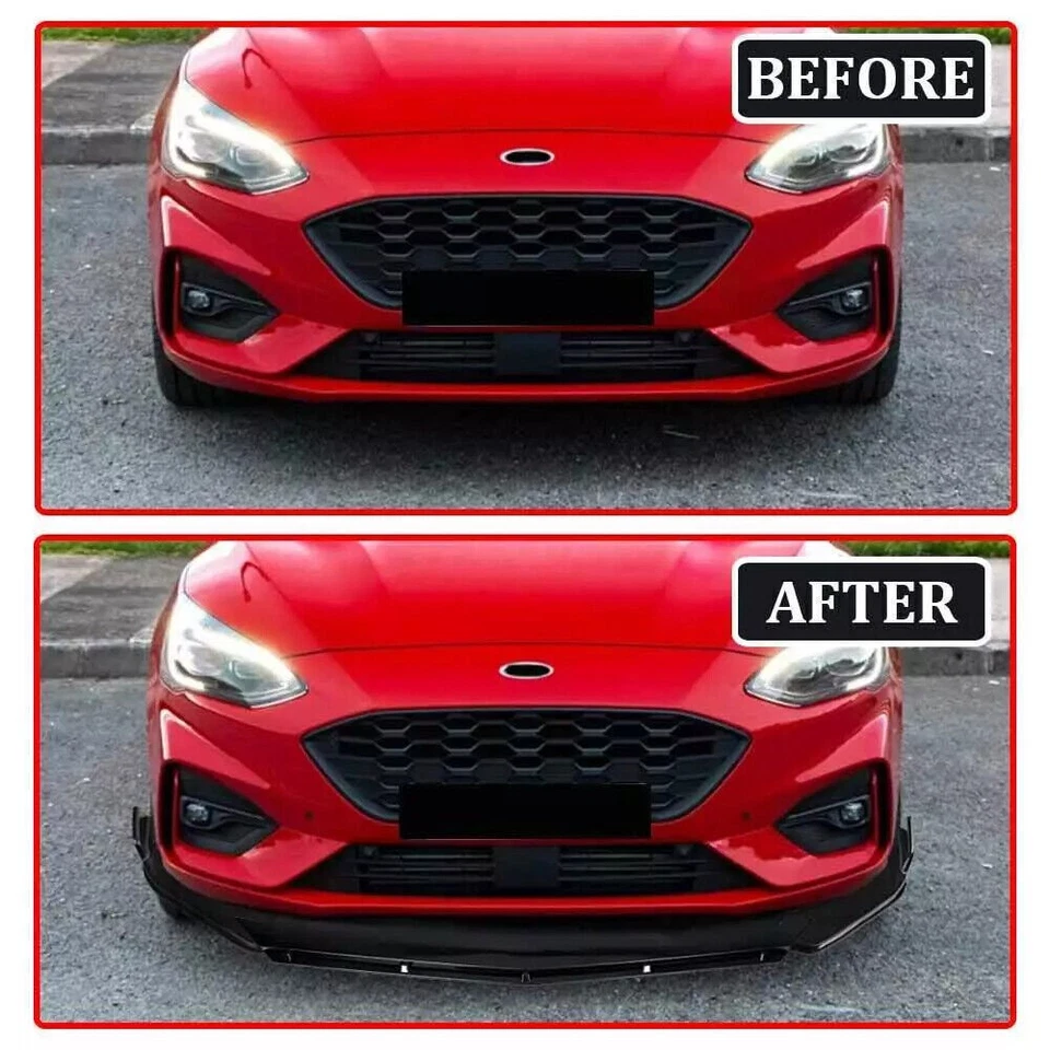 GLOSSY BODY KIT FRONT BUMPER SPOILER LIP DIFFUSER FOR Acura RL RLX Sedan CT Foto 2 de 4