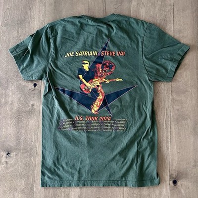 Joe Satriani & Steve Vai US Tour T-Shirt 2024 Concert Double Sided