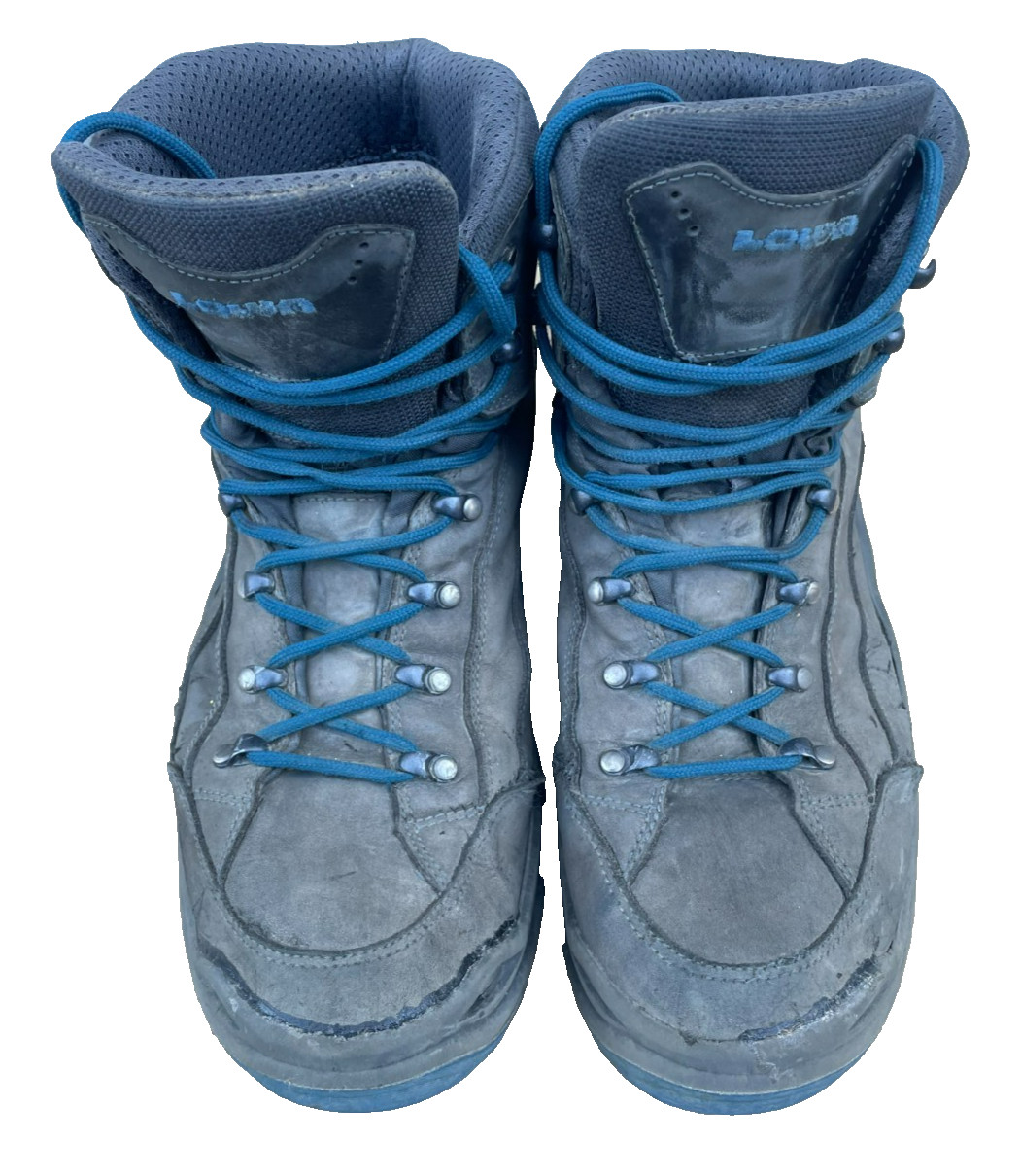 Lowa Hiking Boots Mens Renegade GTX Mid Gray Goretex Waterproof Leather, Size 13-image