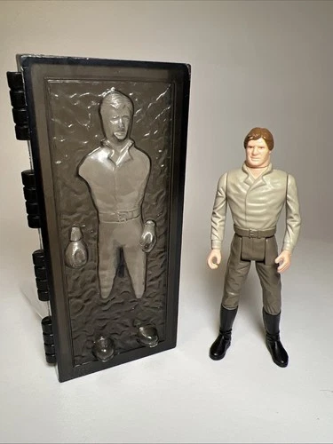 Vintage Star Wars Han Solo In Carbonite Complete Last 17 1985 Kenner
