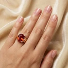 Delicate Pink Padparadscha Sapphire 10.90Ct 925 Sterling Silver Rose Gold Rings