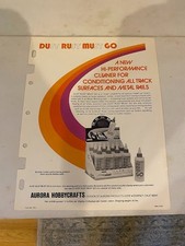 Original Aurora AFX HO Scale Dust Rust Must Go Flyer