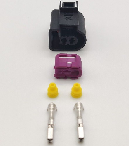 Alternator Connector Plug 2 Pin Repair 4D0971992 Fits VW Audi Skoda Seat - Picture 4 of 14