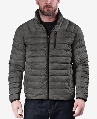 Gray Quilted Packable Down Jacket Size 