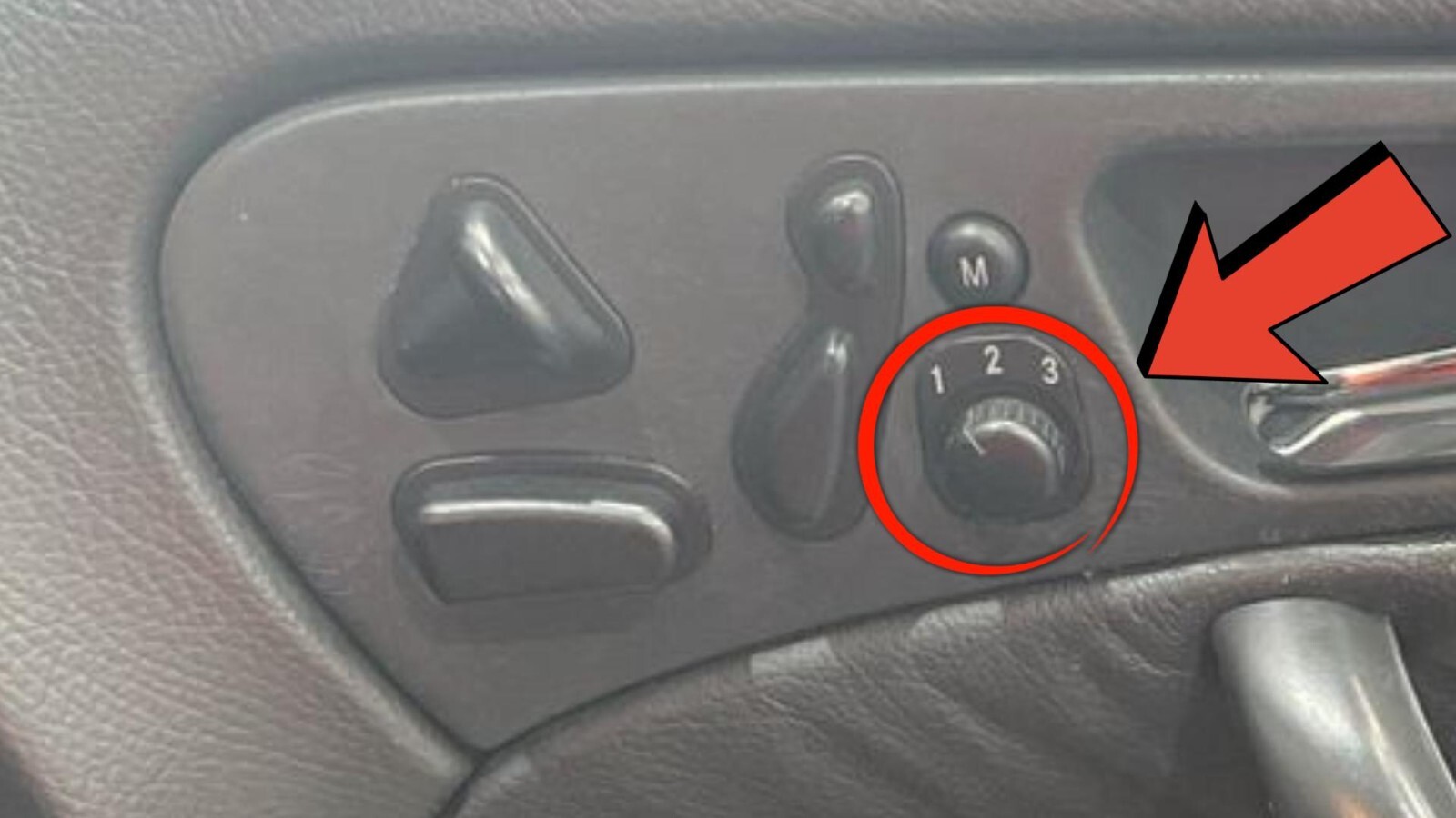 🟩W203 Mercedes Seat Switch Memory Seat Control Knob OEM Driver or Passenger