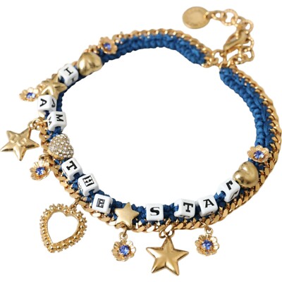 【送料&関税込】Dolce & Gabbana Brass Bracelet DOLCE & GABBANA Bracelet Gold Tone Brass Chain Iam The Star