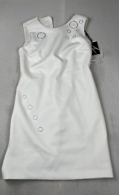 Donna Karan sleeveless dress size 8 white/ivory