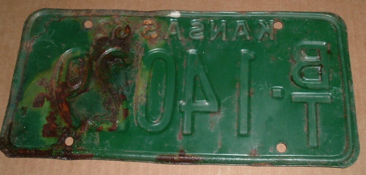 1962 Kansas License Plate BT 14029 Barton County Car Tag eBay
