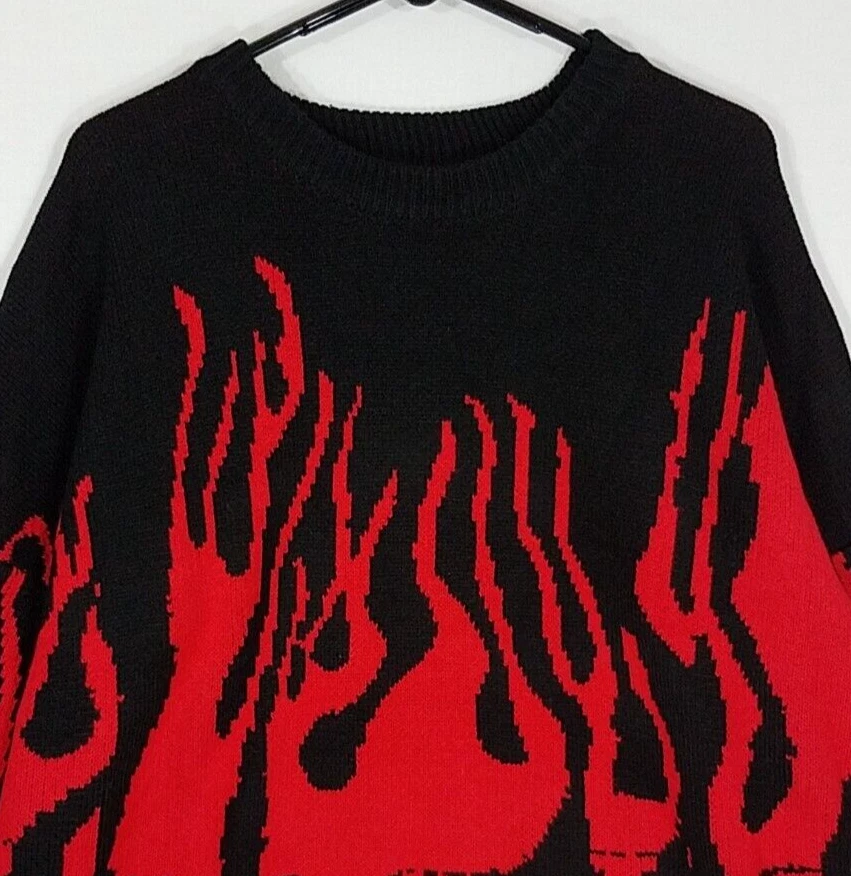 Fire flame sweater new arrivals