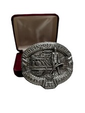 Vtg 1985 Nasco Newbold's Cast Iron Plow Growing Of America Belt Buckle 379