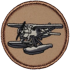 DHC-2 Beaver Seaplane Patrol Patch - 2" Round Embroidered Patch