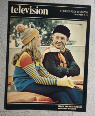 TV MAGAZINE St. Louis (MO) Post-Dispatch December 9 1973 Mary, Bing Crosby cover