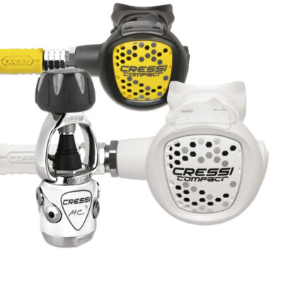 Cressi Sub MC9 XS Compact Regulator White INT with Octopus