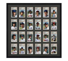 PSA Graded Card Frame Display Holds (24) Slabs Baseball, UV Protection optional