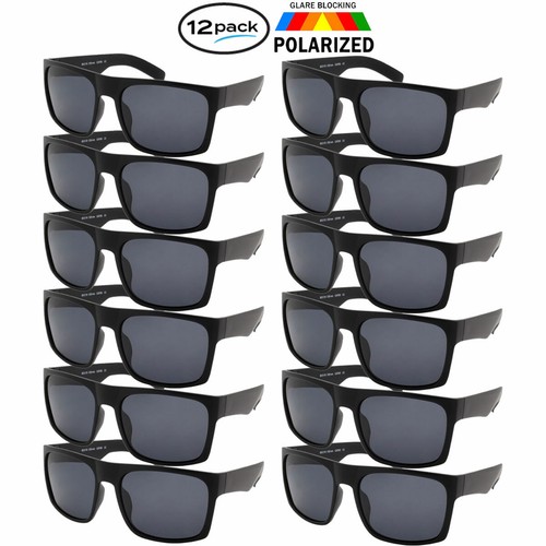 de Sol Polarizadas Paquete de 12 al por mayor a granel todos Negro Deporte Gafas NUEVO eBay