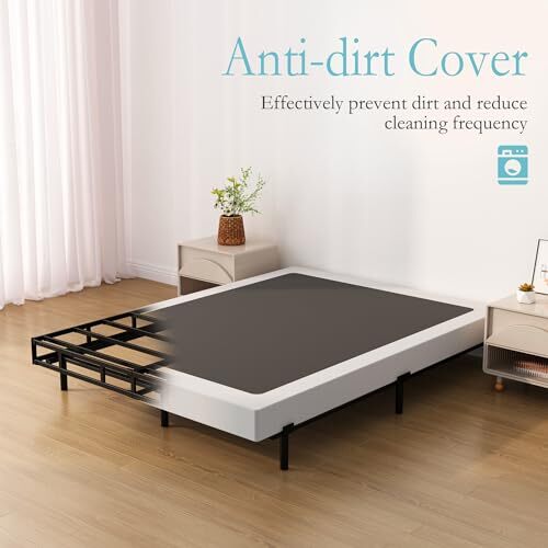 Full Size Box Spring Bed Base 6 Inch, Low Profile Metal Boxspring Full