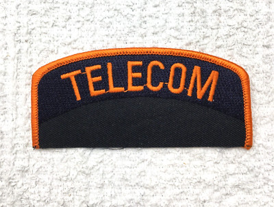 Communications Patch Rocker PATCH Add-On Rocker Telecom Orange on Dark Blue | eBay