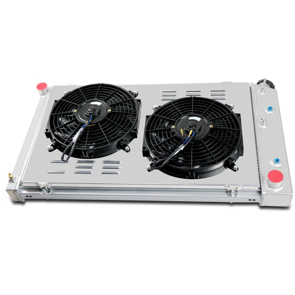 3-Row Radiator+2X12"Fans+Kit Fit 1968-1987 Chevrolet Caprice Impala C/K 10 20 30 Foto 4 de 4