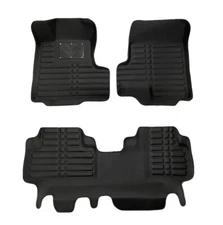 Fit for Honda CRV CR-V 2007-2011 Black XPE Leather Mats,Durable Car Floor Mats