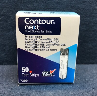 Contour Next - one box( 50 pcs) Test Strips Expires 06/30/25 | eBay