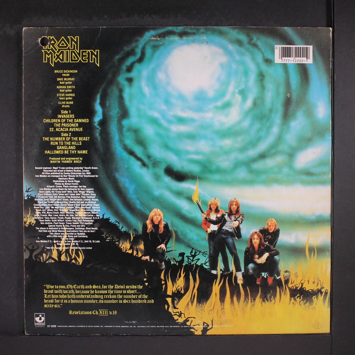Iron Maiden The Number of the Beast レコード IRON MAIDEN The Number of the Beast Japan ( EMS-91034