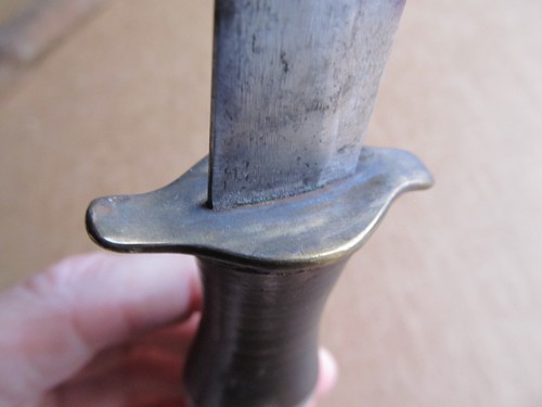 Vintage Old Sheath Knife Estate Custom Handmade Marked 1924 A.B.D. Brass Accents - Picture 8 of 15