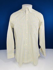 BEN SILVER / CHARLESTON - Mens 15.5 33 Plaid Checked Shirt - EXCELLENT