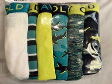 Old Navy Boys Boxer Briefs Shark Blue 27  Waist 6 Pack Of Underwear NWT Size XL