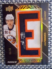 2009 UD BLACK ROOKIE LETTERMEN JOHN TAVARES # 85 / 99