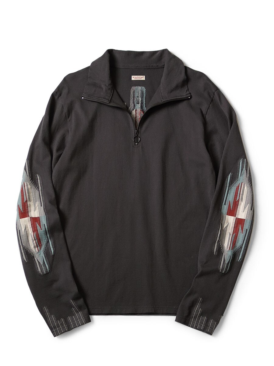トップス ORTEGA'S 42 ASK availability First) Kapital Ortega Jersey Half-Zip Long Sleeve