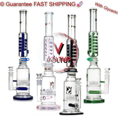 Phoenix Star Freezable coil Bong 18'' Glycerin Water Pipe Star