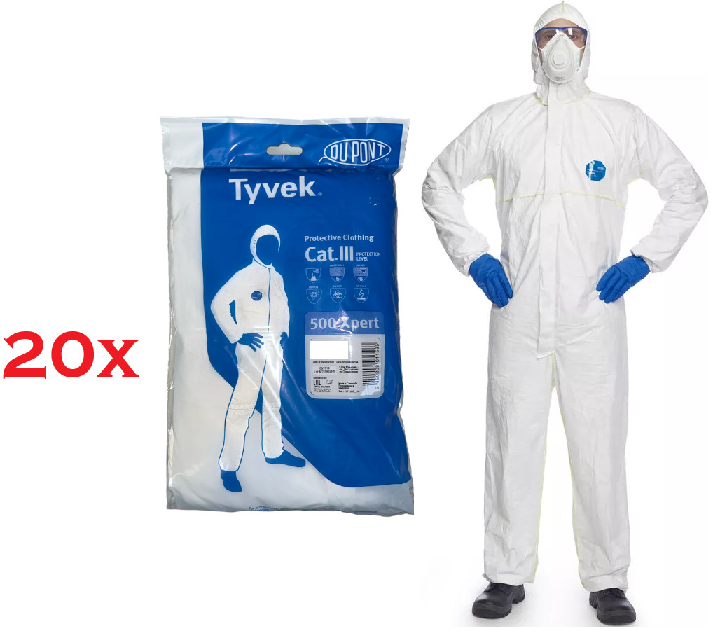 Du Pont Tyvek Classic Xpert Size L Category III type5/6 Protective Clothing - Image 12