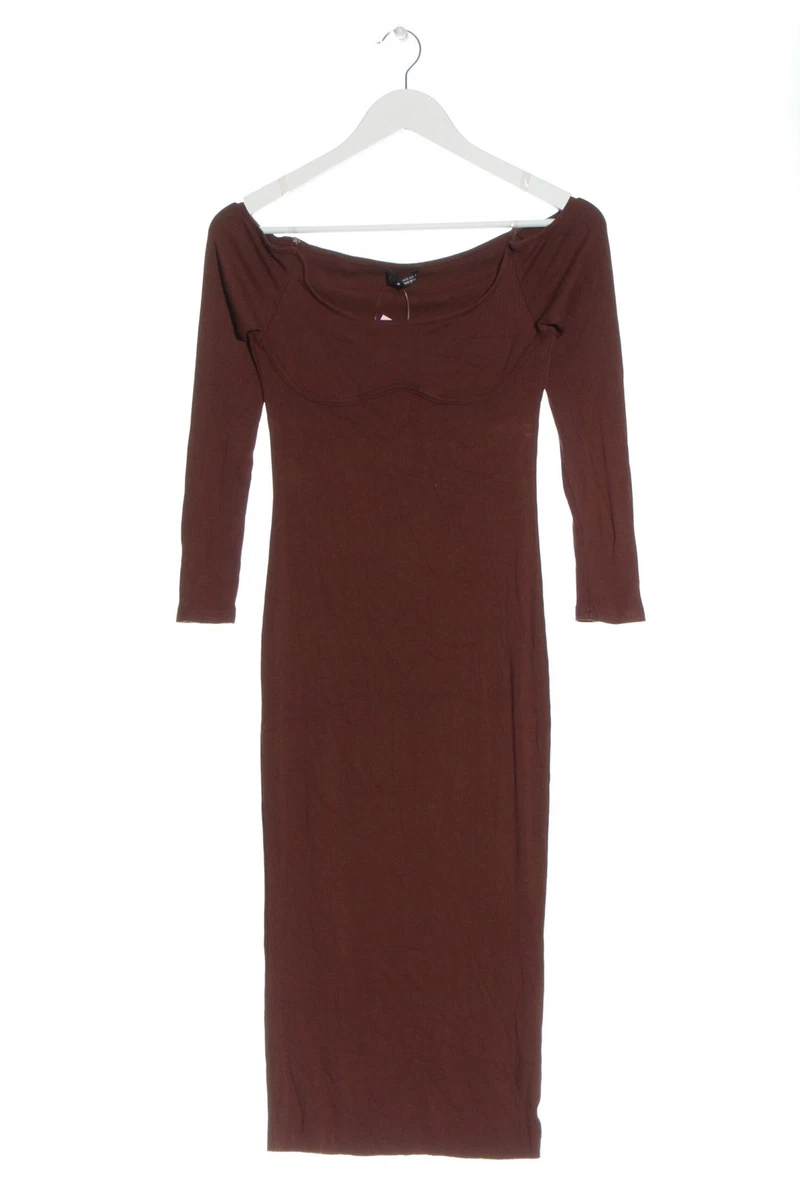 SHEIN Robe manches longues Dames T 36 brun style d contract eBay