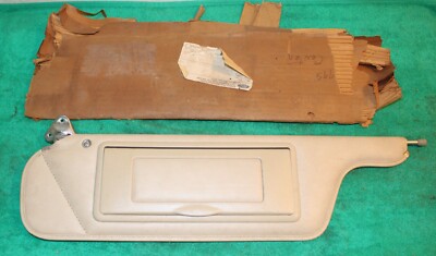 1974 1975 Lincoln Continental Sport Coupe NOS WHITE LH SUN VISOR with ILL MIRROR