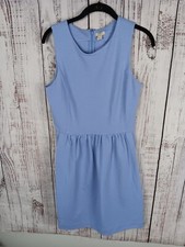 J Crew Fit & Flare Dress Women's S Purple Lilac Sleeveless Knee Length Stretch 