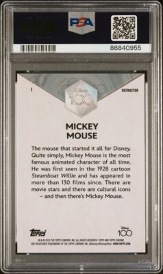 Disney100 ミッキーマウス　ssp psa10 Disney100 ヴァイスシュヴァルツ ミッキー マウス ssp psa10