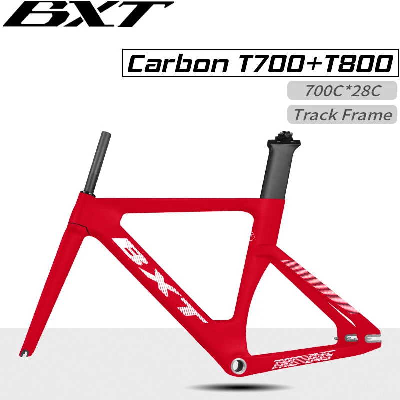 BXT 700C Zeitfahr-Triathlon-Rahmen Carbon Track Fixed Gear bicicleta Frameset - Bild 2 von 4