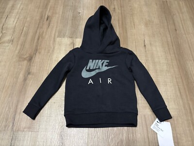 Nike Air Black Carbon Heather Hooded Sweatshirt Size 2T NWT Pullover