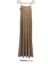 NWT Show Me Your Mumu Lauren Lace Tie Back Maxi Dress Champagne Bridesmaid Large