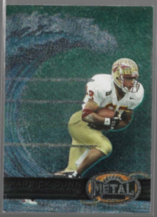 WARRICK DUNN 1997 Metal Universe Rookie #189.  SEMINOLES / BUCS
