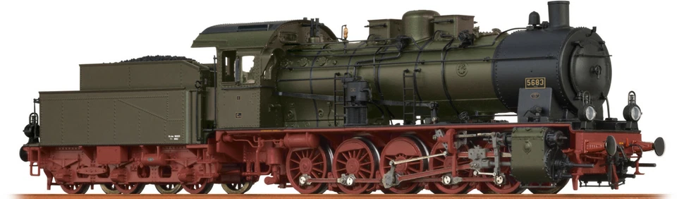 Brawa 40860 Dampflokomotive G10 der P.St.E.V., Ep I, 5683 Halle, DSS Basic+, NEU - Bild 1 von 1