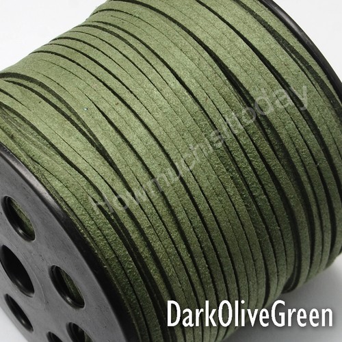 Faux Suede Flat Leather Cord Lace Thread String Enviro Jewellery 2.5m 3mm - Picture 35 of 66
