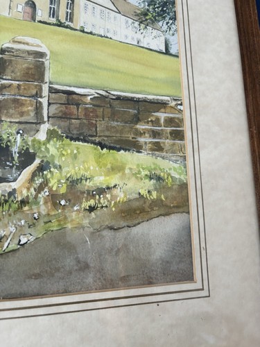 Original Watercolour Drawing Of The Village Green Stamfordham, Northumberland - Picture 3 of 5
