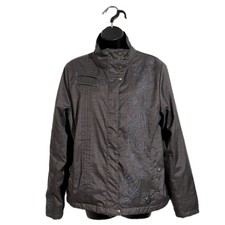 Isis Grey Medium-weight High Collar Winter/ski/snowboard Jacket Sz 10